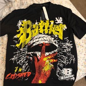 Black Graphic Tee with Bold Design